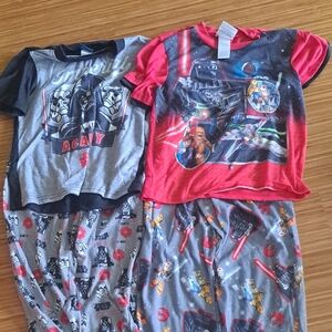 Star Wars Kids Pajamas Set - Red and Gray
